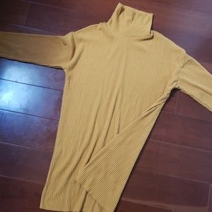 Mustard Yellow Sweater Dress